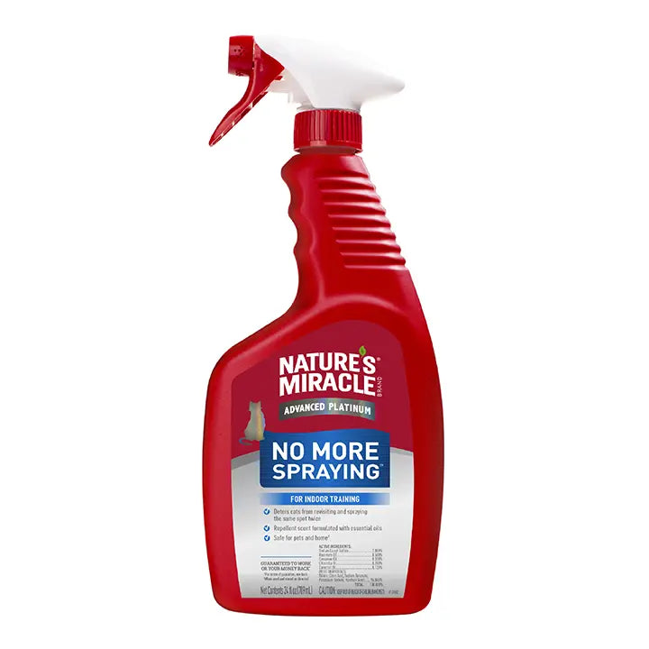 Nature's Miracle Advanced Platinum No More Spraying for Indoor Cat Training 24 oz