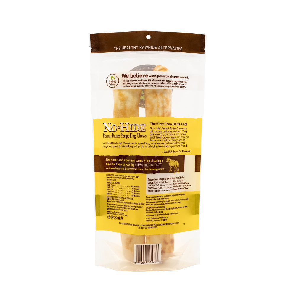 Earth Animal Large No-Hide Peanut Butter Chew for Dogs
