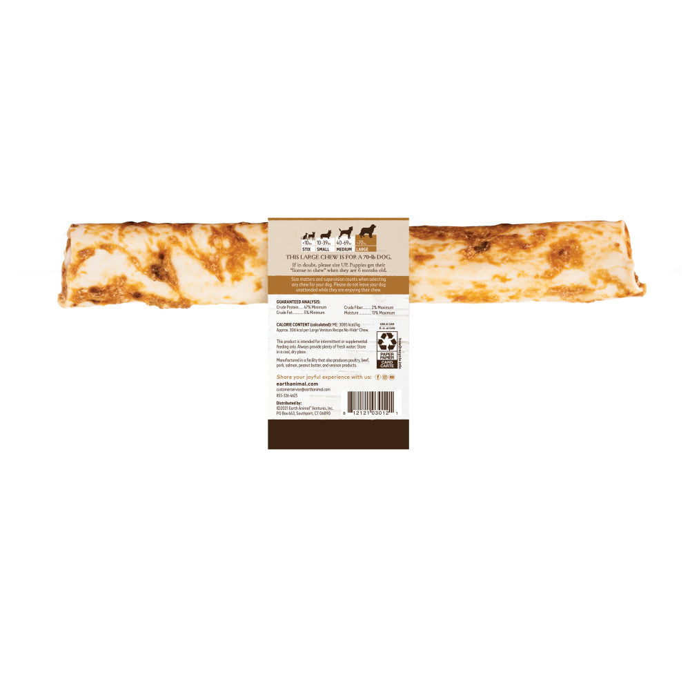 Earth Animal Large No-Hide Vension Chew For Dogs