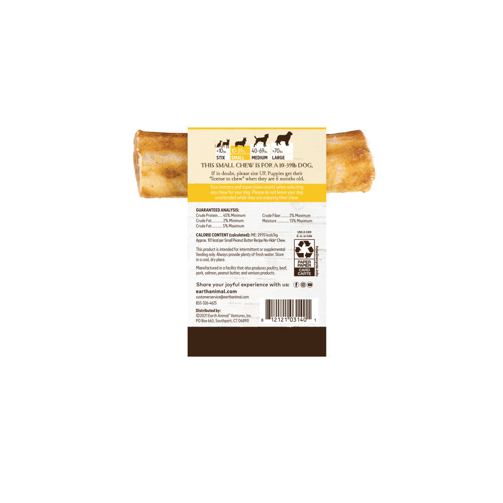Earth Animal Small No-Hide Peanut Butter Chew for Dogs
