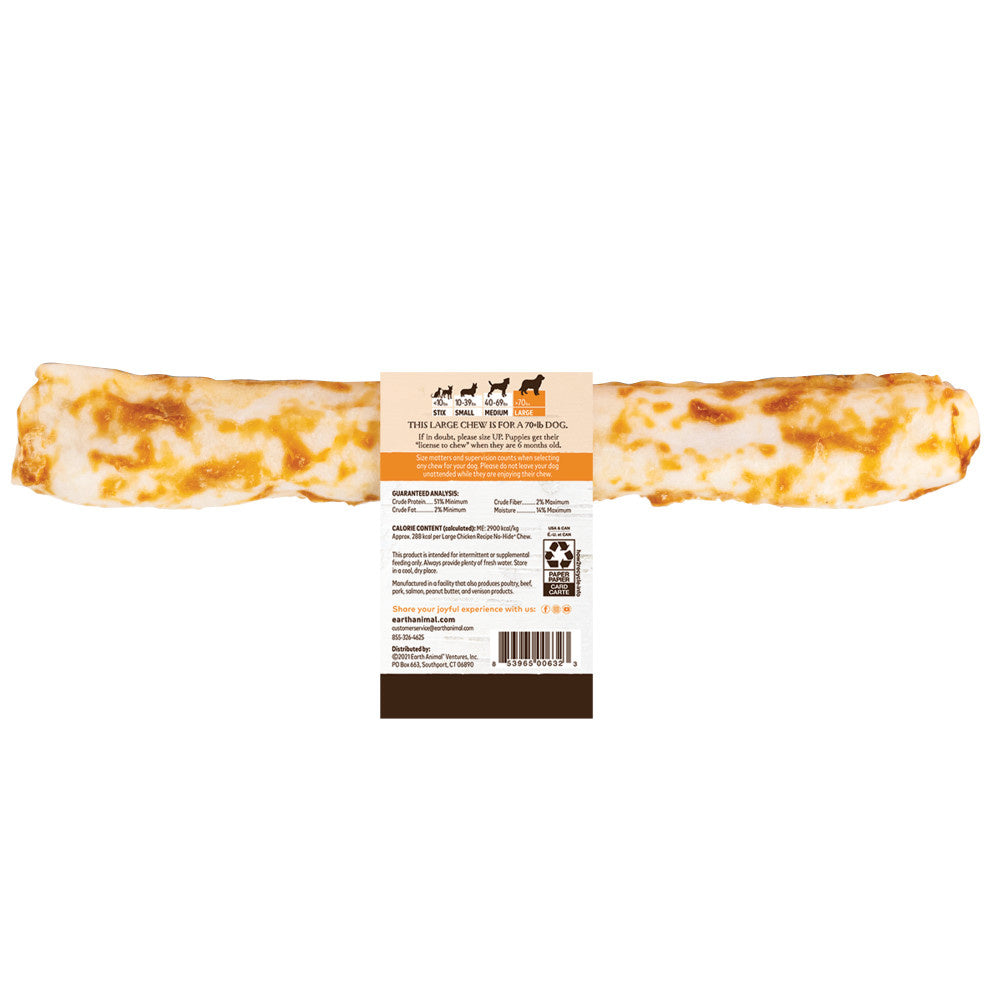 Earth Animal Large No-Hide Chicken Chew For Dogs