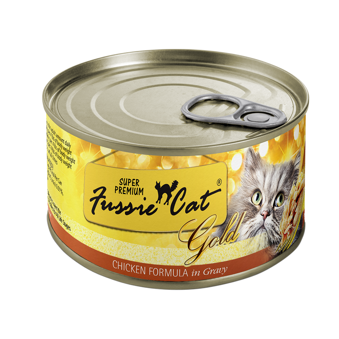 Fussie Cat Gold Chicken Formula In Gravy Grain-Free Canned Cat Food
