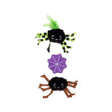 Petmate Halloween Sassy Spooky Spider Cat Toy 3 pk