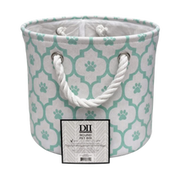 Kole Imports Teal Round Pet Storage Bin