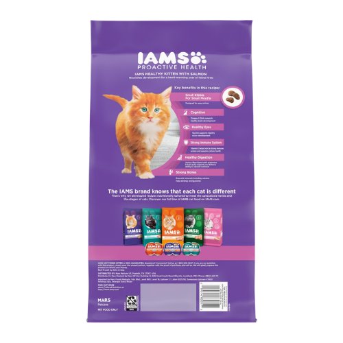 Iams Proactive Health Kitten Salmon Recipe Dry Cat Food 7 lb