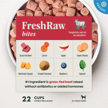 Instinct Frozen FreshRaw Bites Grass-Fed Beef Recipe Adult Dog Food 6 lb