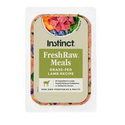 Instinct Frozen FreshRaw Meals Grass-Fed Lamb Recipe Adult Dog Food 8 oz