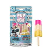 Nothin' To Hide Pup Ice Rocket Lollies Srawberry and Banana Dog Chew Treat 2 pk