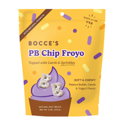 Bocce Peanut Butter Carob & Yogurt Froyo with Sprinkles Chewy Dog Treats 6 oz
