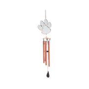 Songbird Essentials Pawprint Stained Glass Wind Chime
