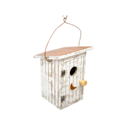 Songbird Essentials White Birdie Loo Birdhouse