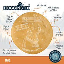 Dogginstix Beef Collagen UFO Dog Chew