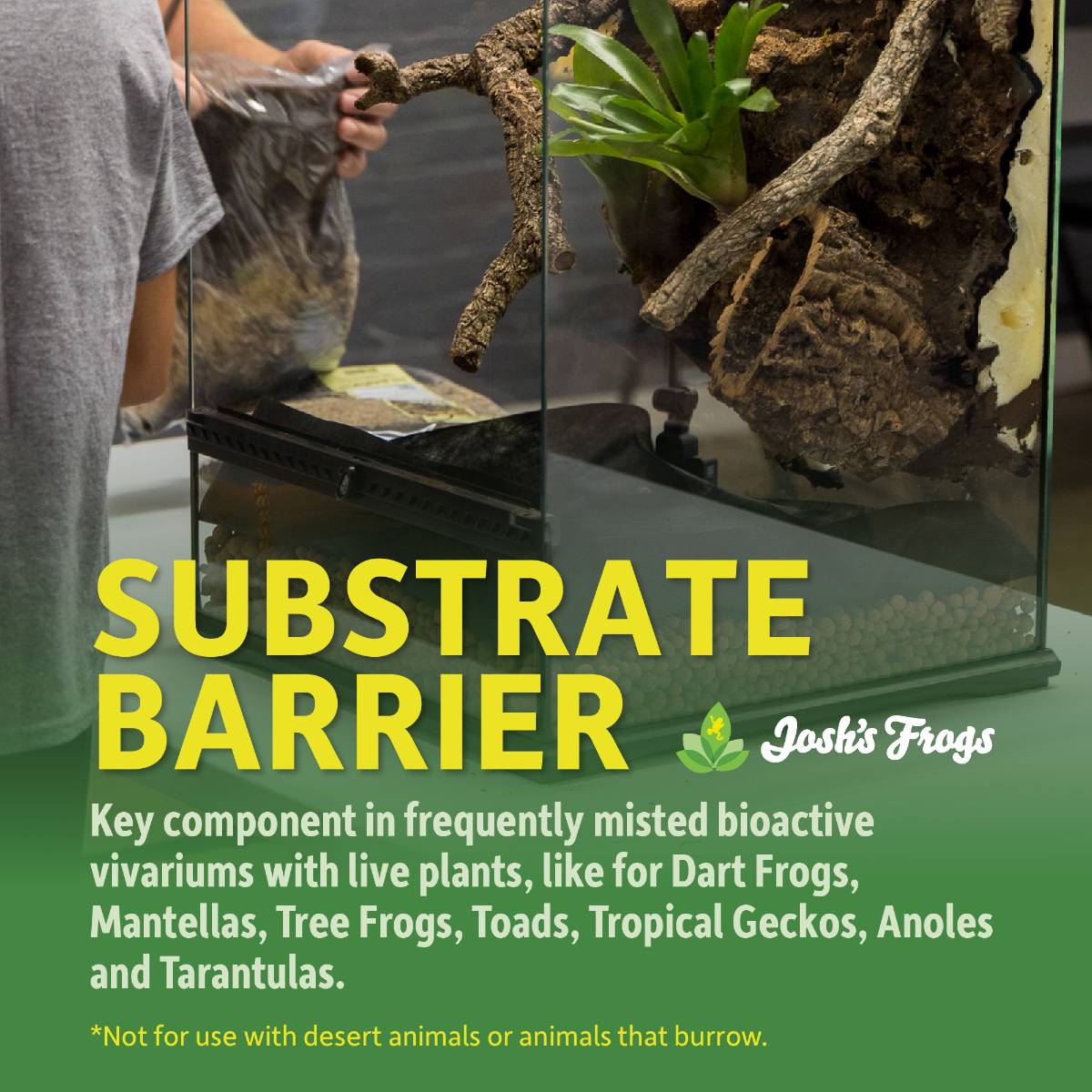 Josh's Frogs Substrate Barrier 24 x 18 in