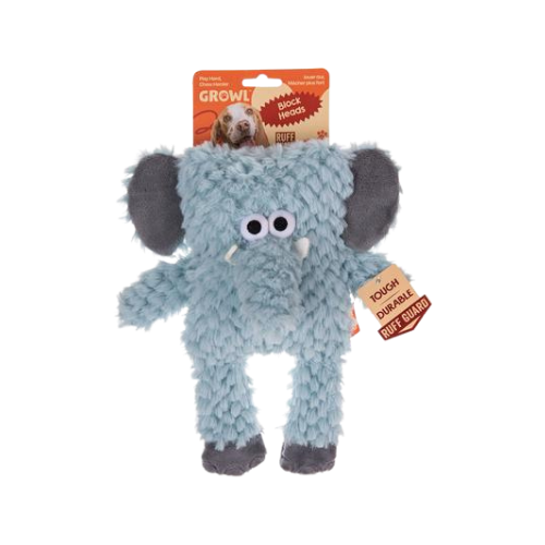 Growl Block Heads Trunky the Elephant Plush Dog Toy