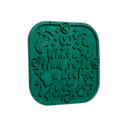 Woof Green Double Sided Slow Feeder Lick FlipMat Large