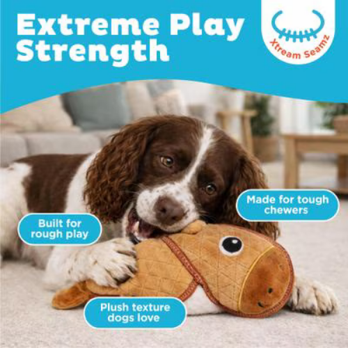 Outward Hound Xtreme Seamz Capybara Durable Dog Toy Medium