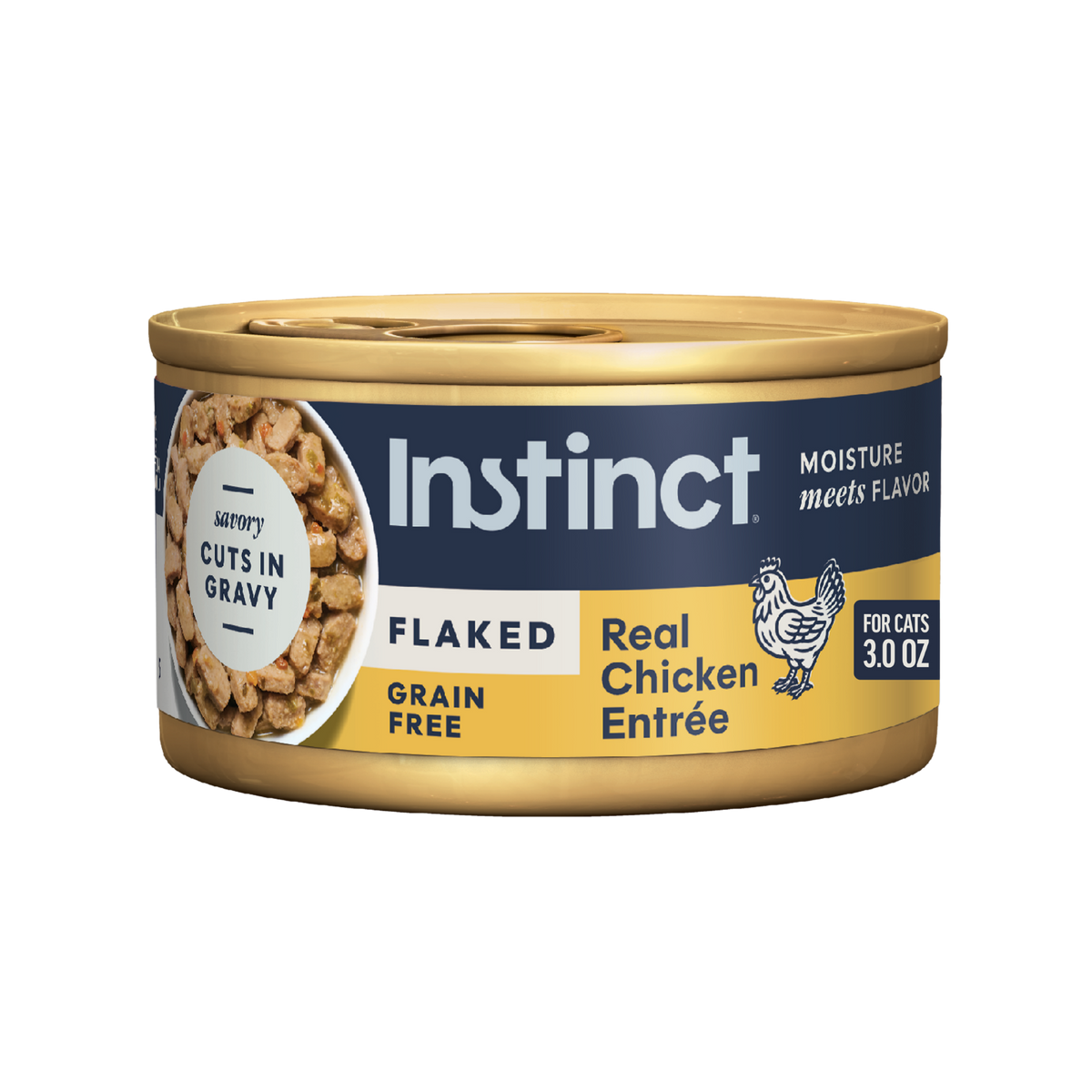 Instinct Flaked Chicken Entrée in Savory Gravy Wet Cat Food