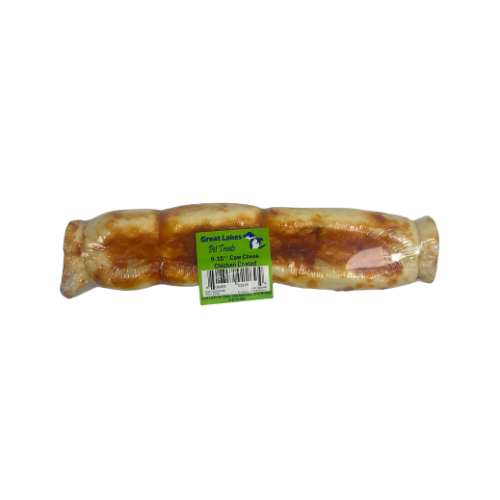 Great Lakes Cow Cheek Chicken Coated Natural Dog Chew