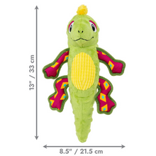 Kong Tropics Rattlez Iguana Plush Dog Toy Medium