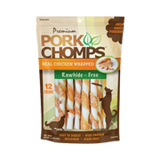 scott pet premium pork chomps real chicken wrapped twist dog treat
