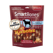 smartbones smart kabobz triple flavor real chicken pork duck hard dog chew treats