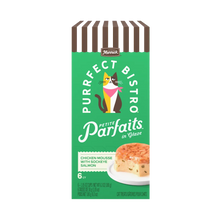 Merrick Purrfect Bistro Petite Parfaits Chicken Mousse with Sockeye Salmon in Glaze Gravy Lickable Cat Treat 6 ct