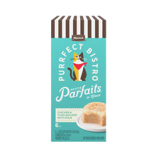 Merrick Purrfect Bistro Petite Parfaits Chicken and Tuna Mousse With Sole in Glaze Gravy Lickable Cat Treats 6 ct