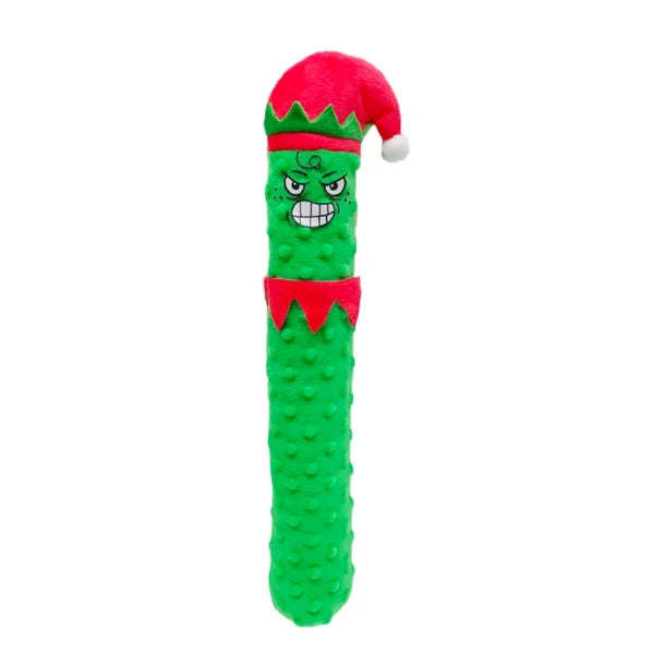 Guru Holiday Fry Guys Cranky Plush Dog Toy