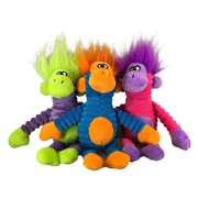Petsport Tiny Tots MoMo Monkey Plush Dog Toy, Assorted 4 in