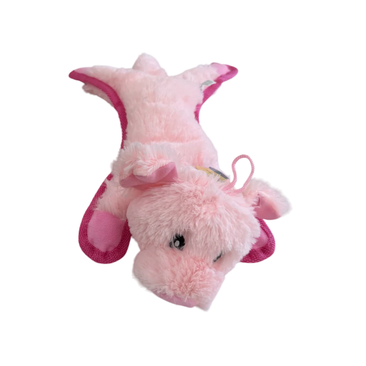 Lightning Dog Fuzzy Pink Piggy Dog Toy