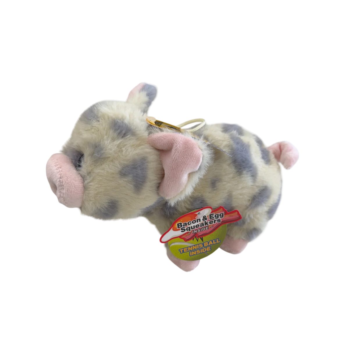 Lightning Dog Roundy Speckled Piggy Dog Toy