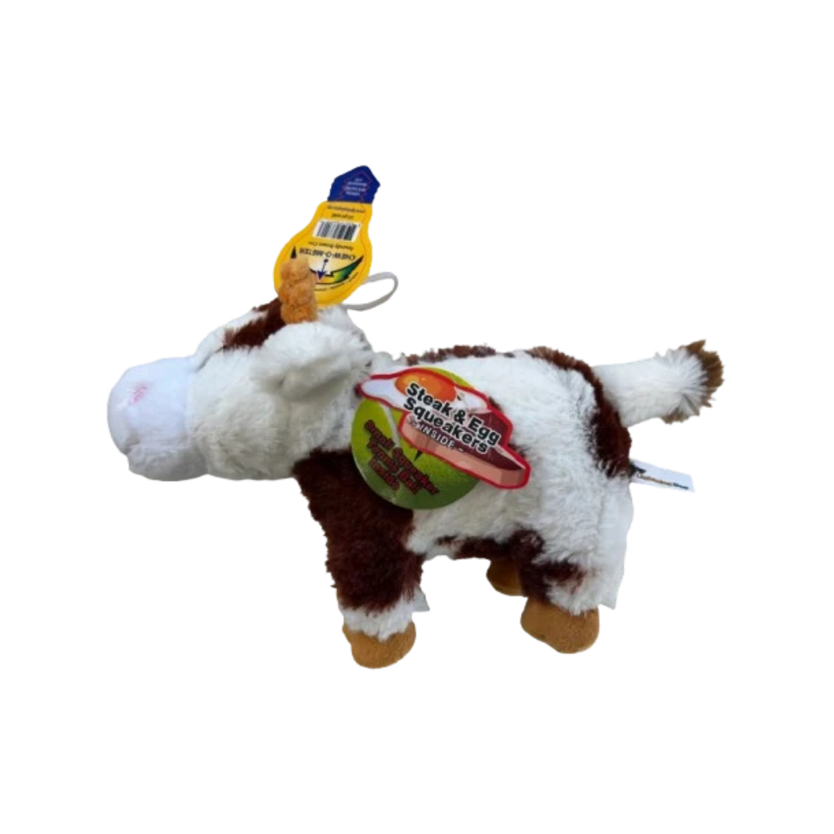 Lightning Dog Roundy Brown Cow Dog Toy