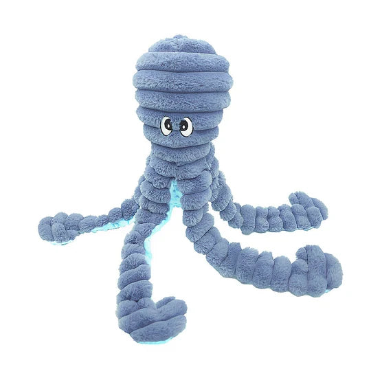Petlou Plush Blue King Octopus Dog Toy 26 in