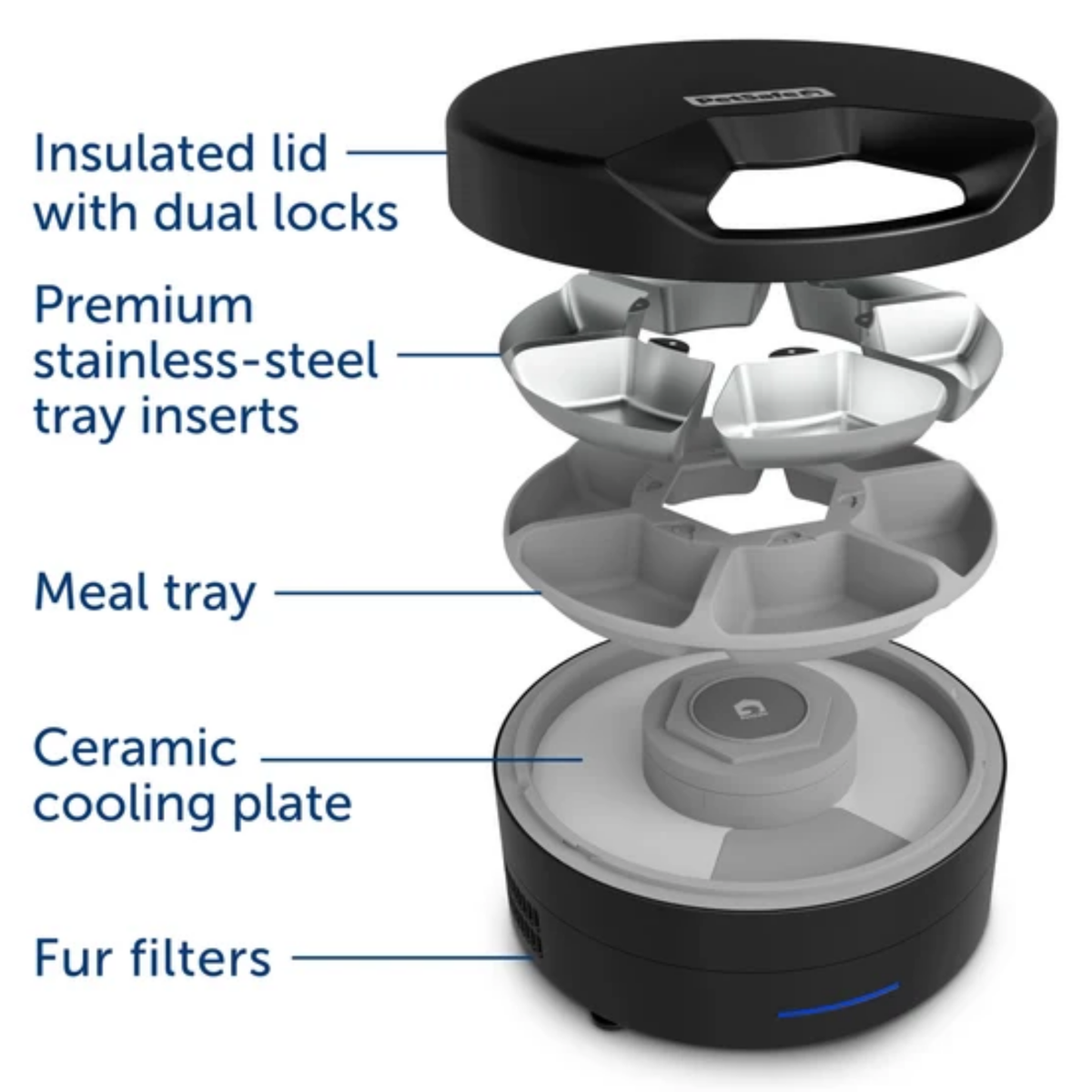 Petsafe Black FreshFeed Refrigerated Pet Feeder
