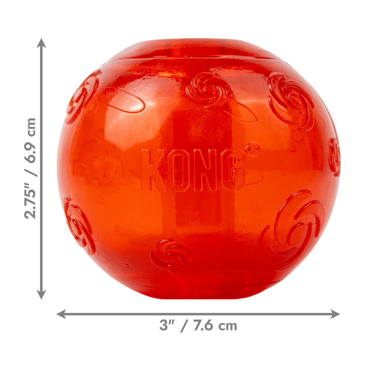 Kong Holiday Squeezz Ball Dog Toy Large