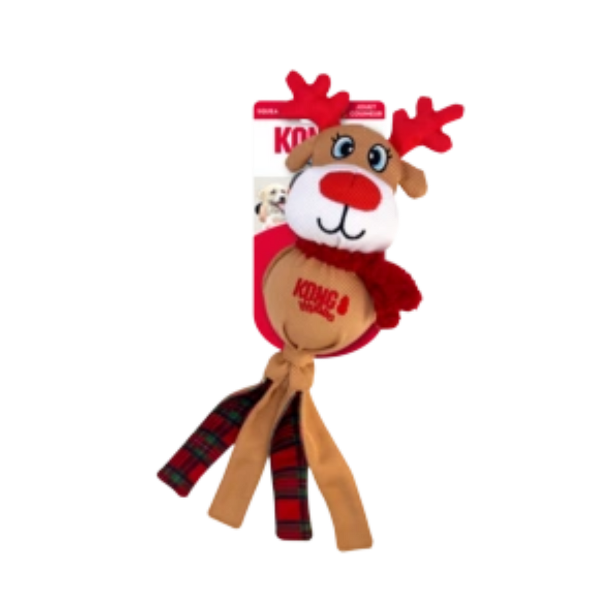Kong Holiday Wubba Reindeer Dog Toy