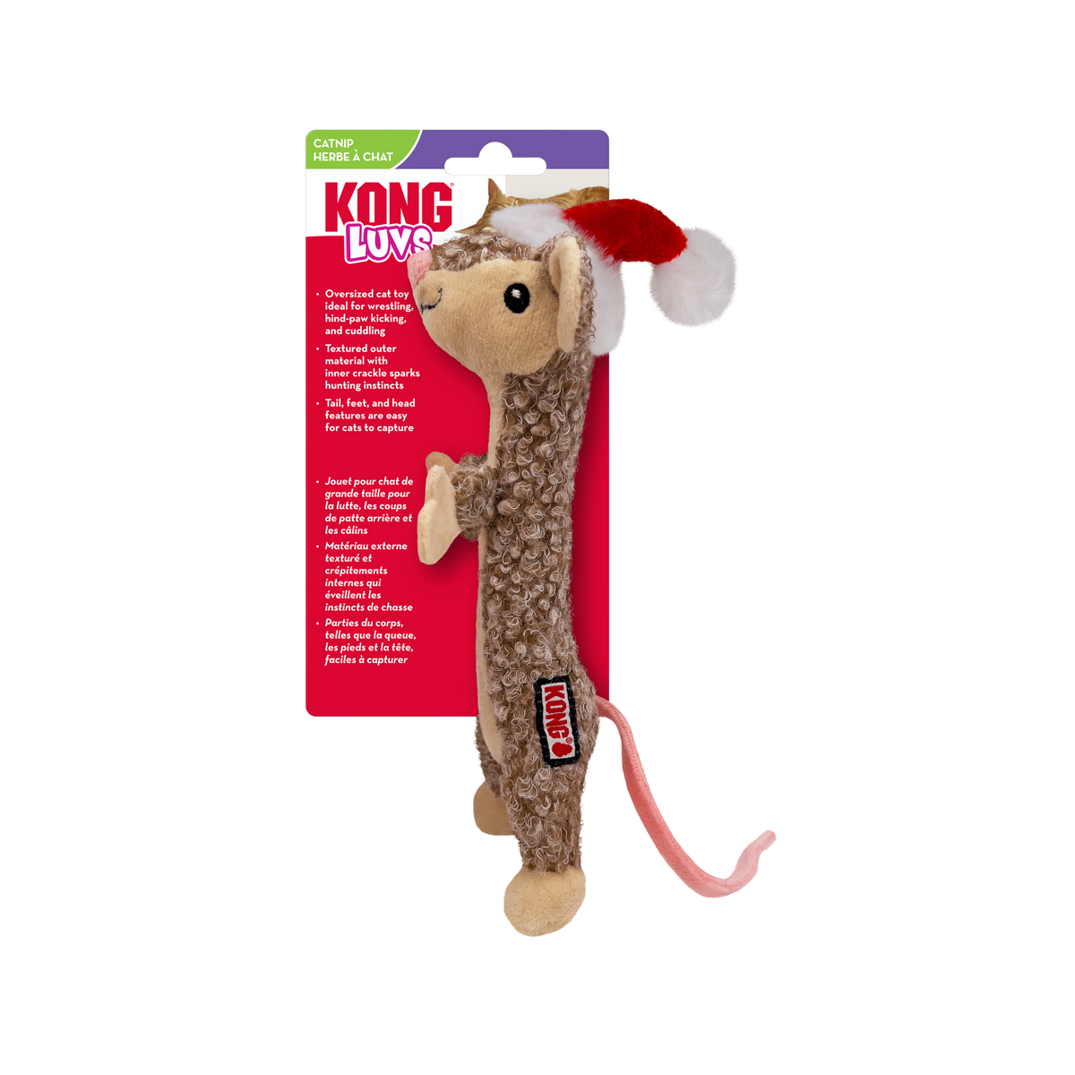 Kong Holiday Cats Luv Mouse Cat Toy