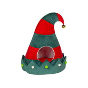 Prevue Holiday Jingle's Elf Cap Hideaway Cat Bed