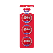 Kong Squeezz Action Red and Blue Balls Dog Toy 3 ct