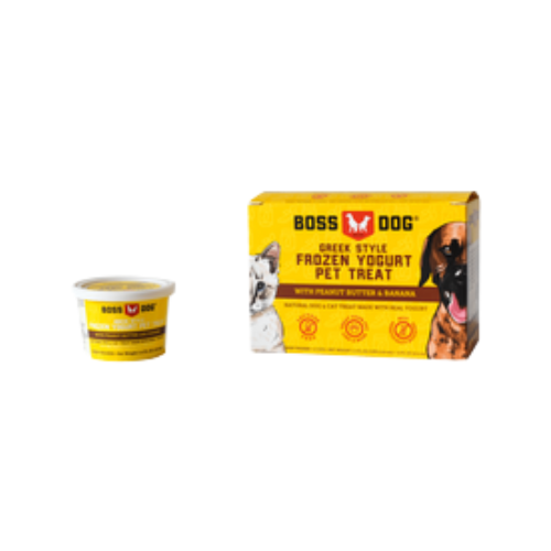 Boss Dog Greek Style Frozen Yogurt Peanut Butter & Banana Dog Treat