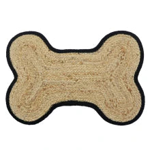 Park Life Designs Loxley Natural Jute Bone Dog Placemat