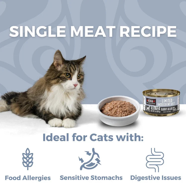 Koha Limited Ingredient Diet Rabbit Au Jus Canned Cat Food