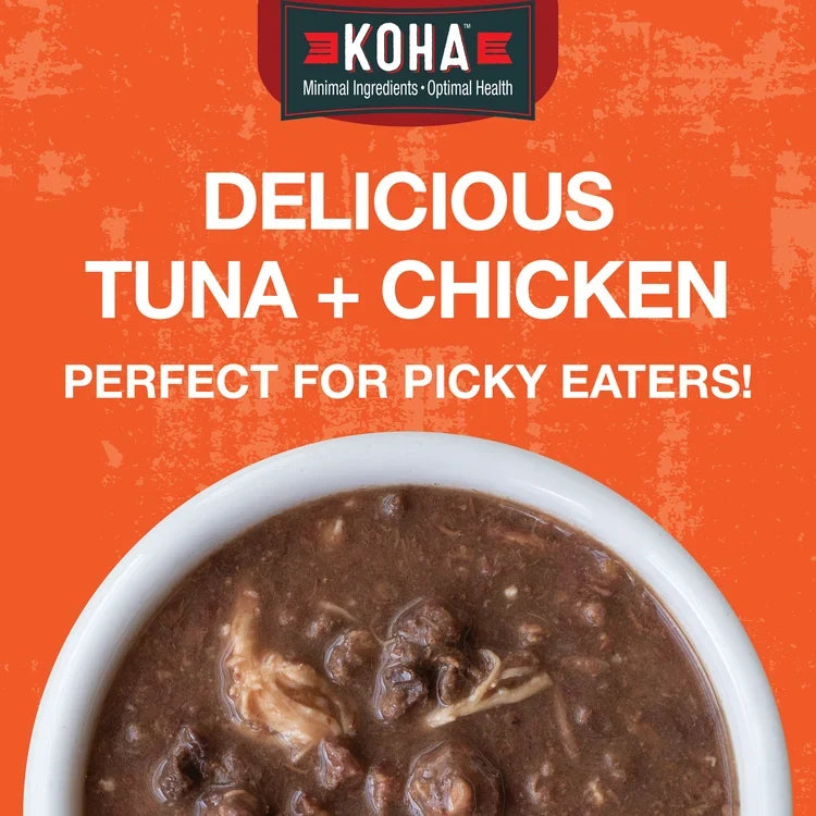 Koha Poke Bowl Tuna & Chicken Entrée in Gravy for Adult Cats