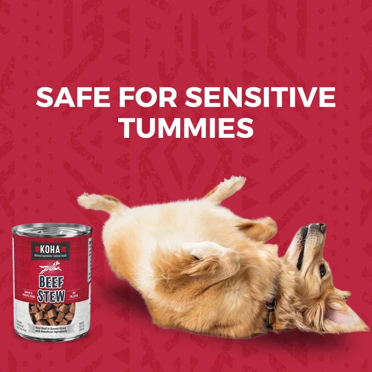 Koha Minimal Ingredient Grain-Free Beef Stew Canned Dog Food