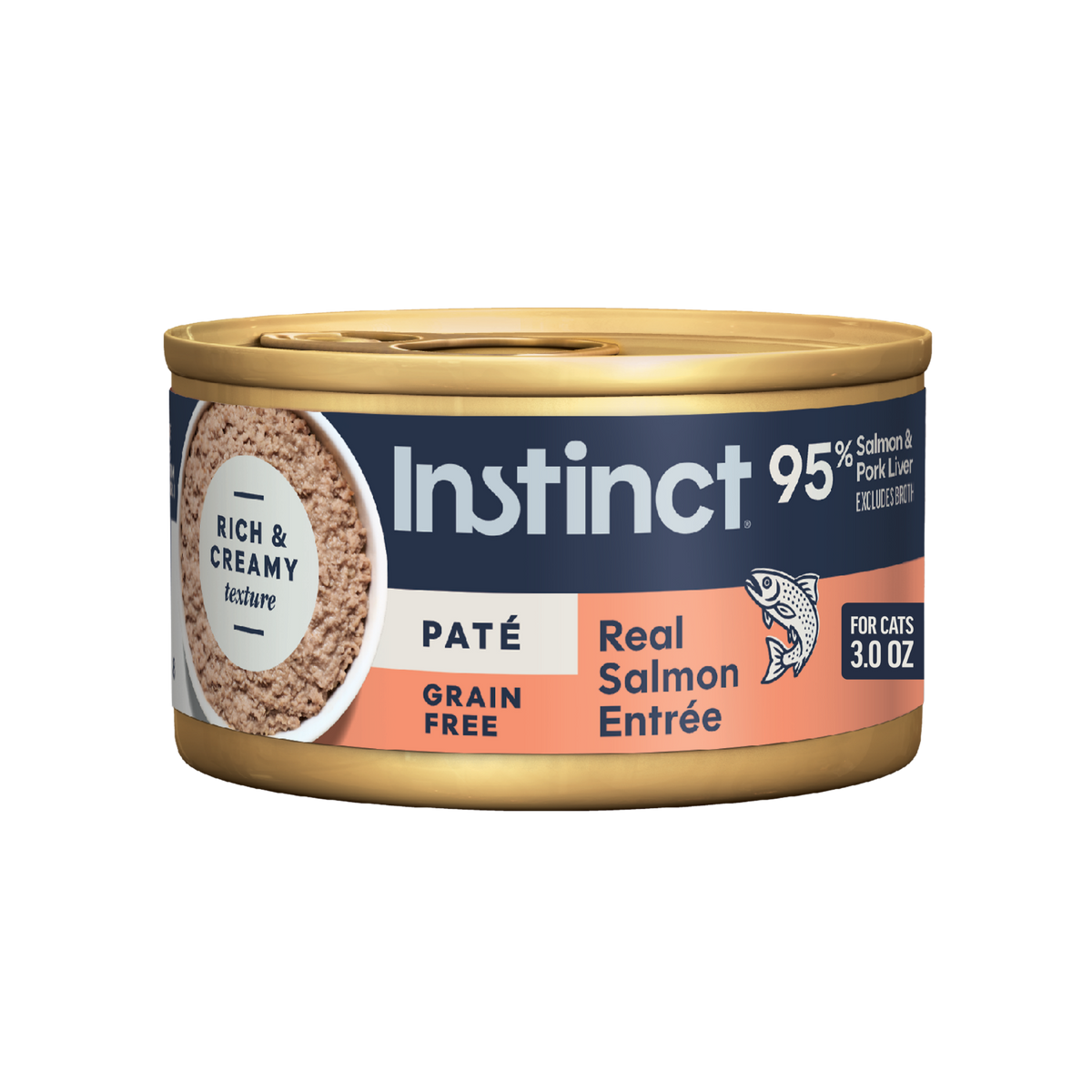 Instinct Pate Real Salmon Entree Grain-Free Wet Cat Food