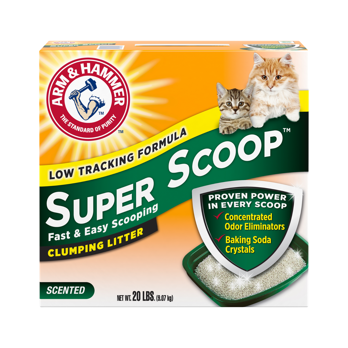 Arm & Hammer Super Scoop Scented Clumping Clay Cat Litter 20 lb