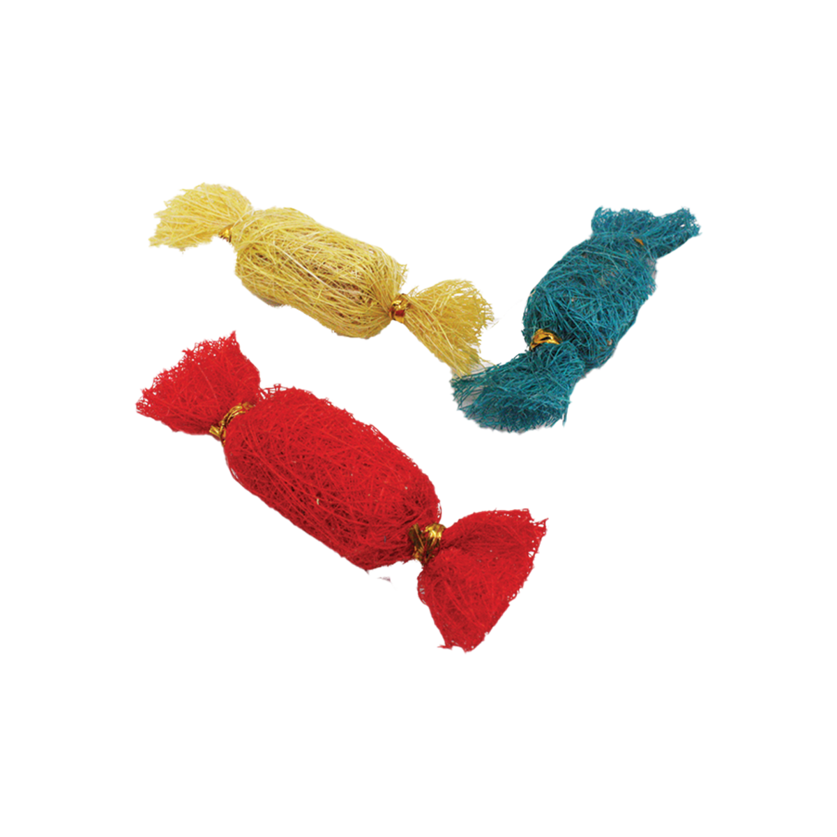 A&E Loofah Candies Small Animal Chew Toy, Assorted each