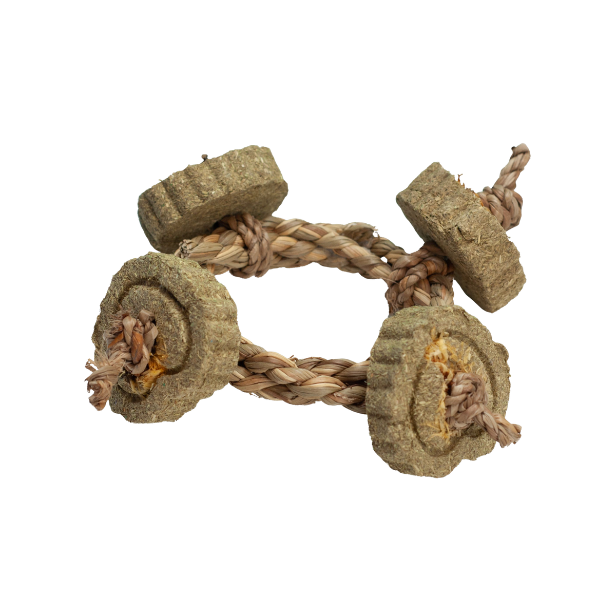 A&E 4-Way Circle Rope Hay Small Animal Chew Toy