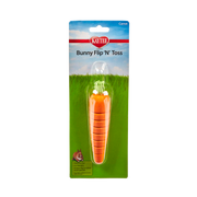 Kaytee Bunny Flip N' Toss Carrot Toy For Rabbits 6 in