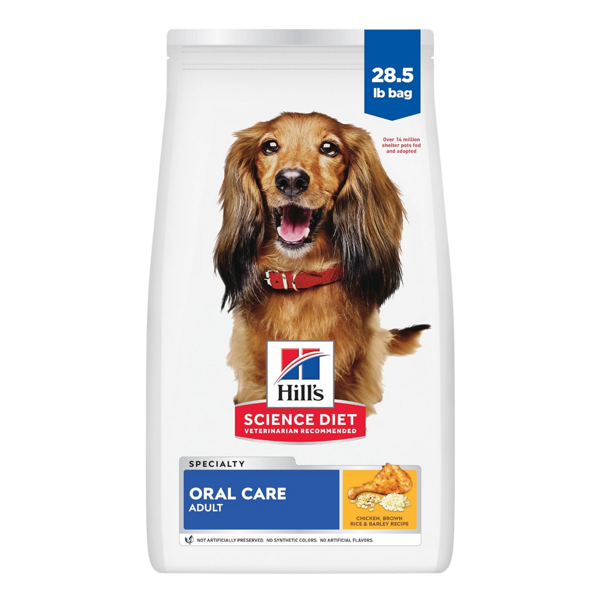 Hill's Science Diet Adult Oral Care Chicken, Rice, & Barley Recipe Dry Dog Food 28.5 lb